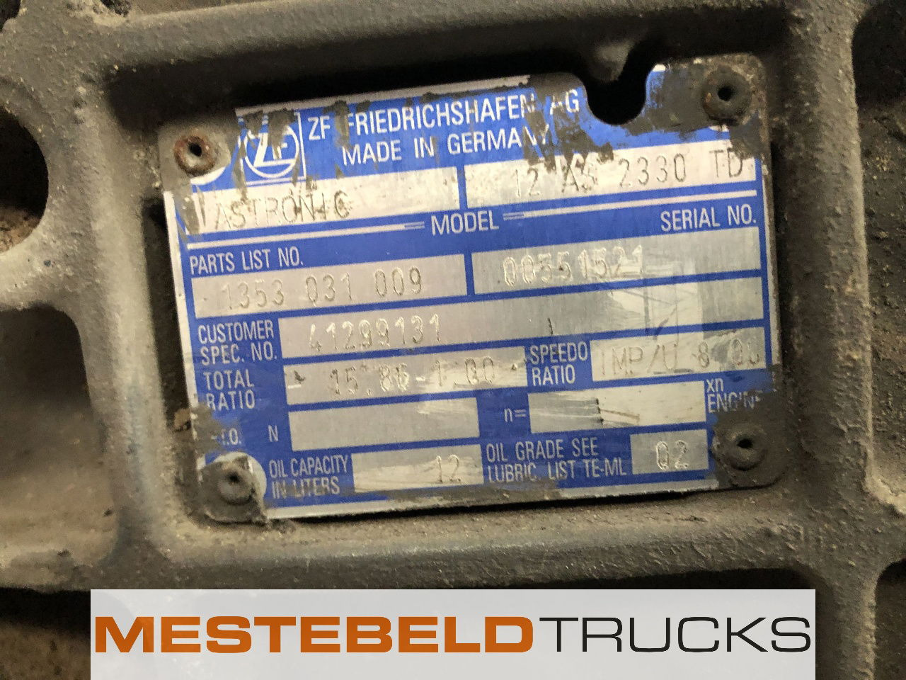 Iveco Versn bak 12 AS 2330 TD - Getriebe und Teile für LKW: das Bild 5 Iveco Versn bak 12 AS 2330 TD - Getriebe und Teile für LKW: das Bild 5
