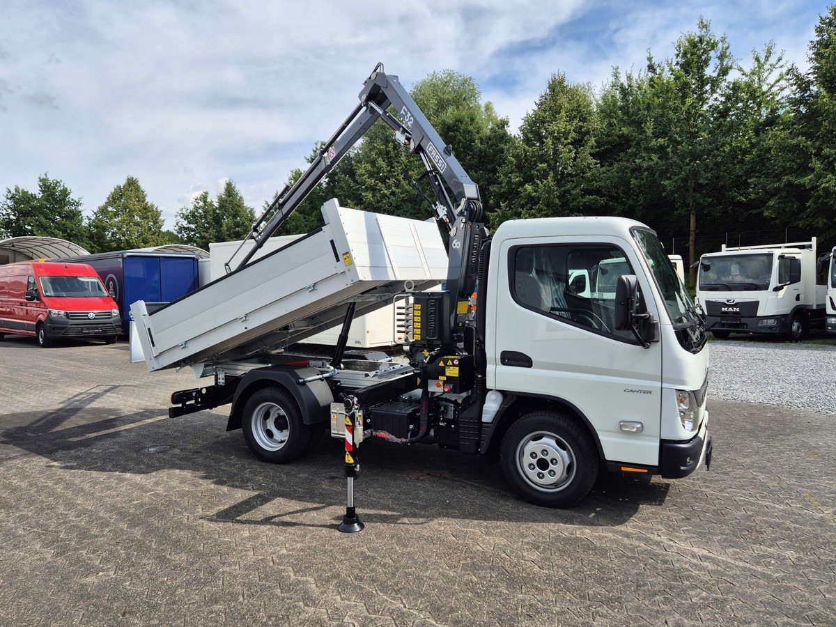 FUSO 3S15 Kipper mit Ladekran Funk 3x hydr. Kran - Kipper Transporter: das Bild 3 FUSO 3S15 Kipper mit Ladekran Funk 3x hydr. Kran - Kipper Transporter: das Bild 3