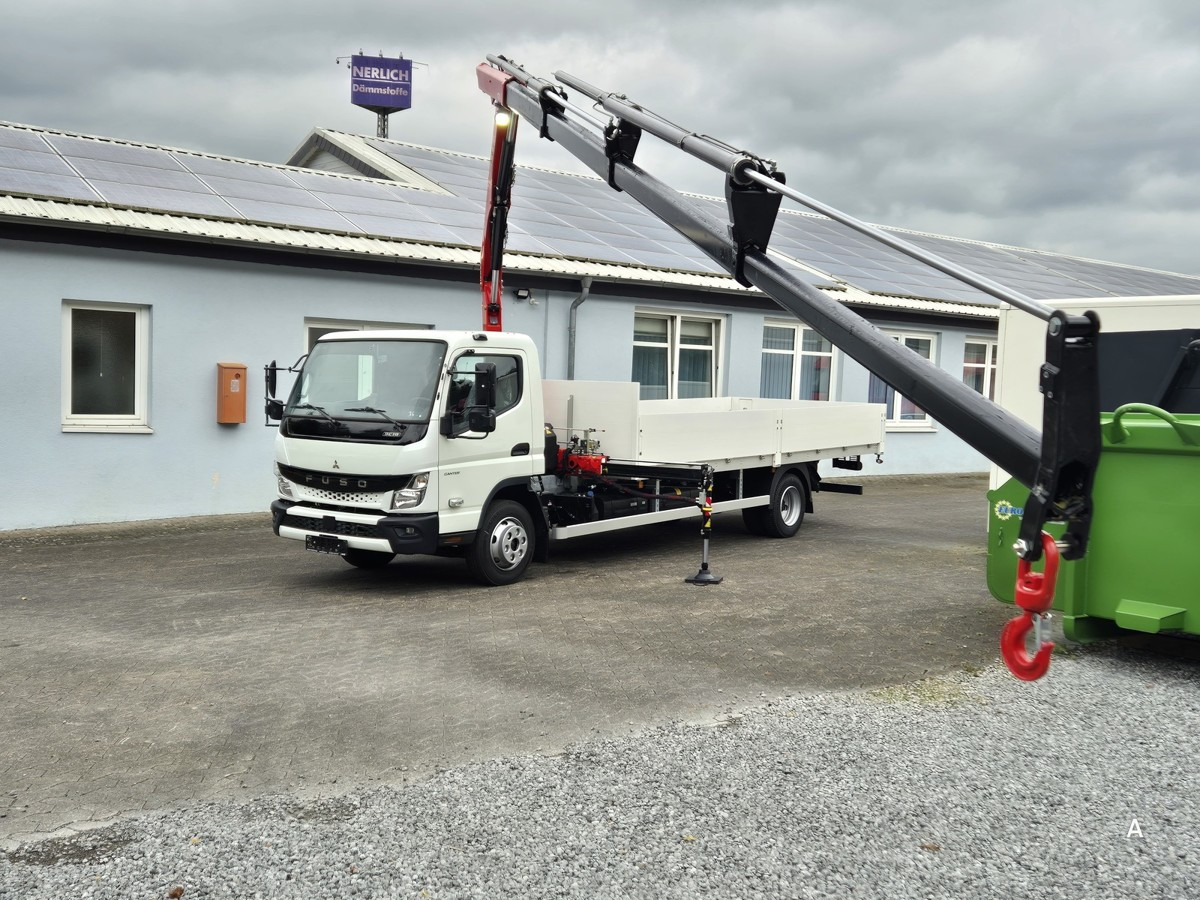 FUSO FUSO 9C18 Canter Alu Pritsche 5.5m Kran 3x hydr. - Pritsche Transporter: das Bild 1 FUSO FUSO 9C18 Canter Alu Pritsche 5.5m Kran 3x hydr. - Pritsche Transporter: das Bild 1