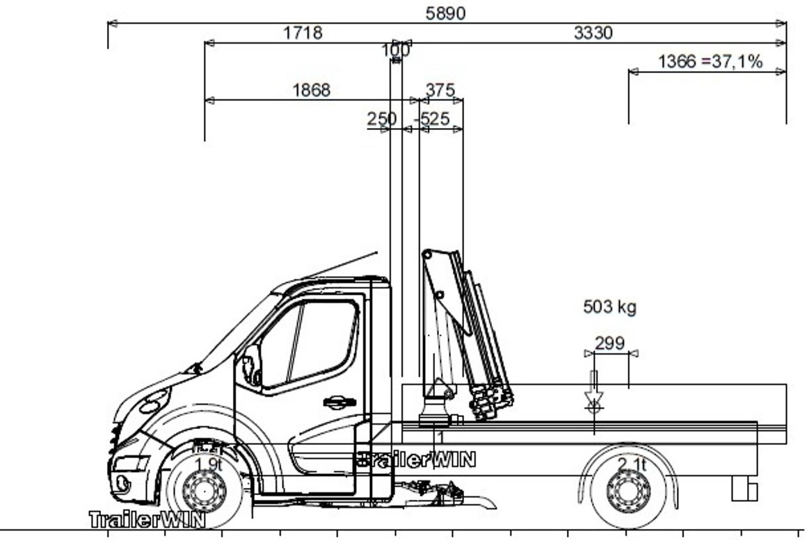 RENAULT Master L2H1 (neues Mod.) Alupritsche m. Kran - Pritsche Transporter: das Bild 3 RENAULT Master L2H1 (neues Mod.) Alupritsche m. Kran - Pritsche Transporter: das Bild 3
