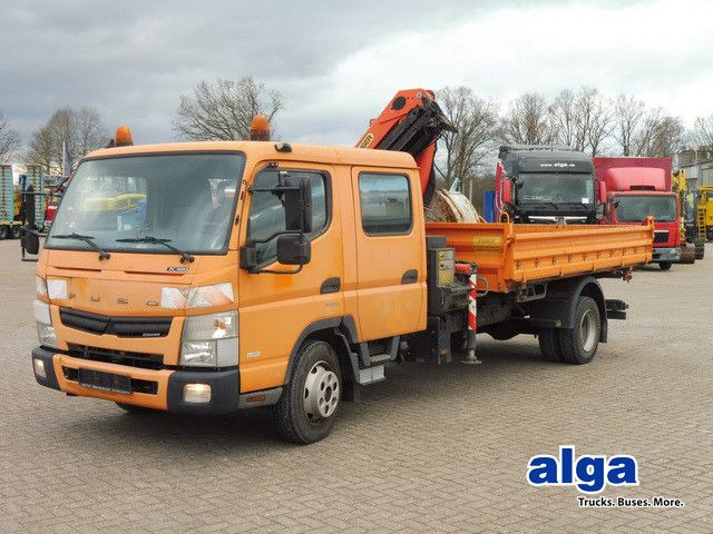 Mitsubishi Fuso Canter 7C18D, Palfinger PK 7001-KA, DOKA - Kipper, Autokran: das Bild 1 Mitsubishi Fuso Canter 7C18D, Palfinger PK 7001-KA, DOKA - Kipper, Autokran: das Bild 1