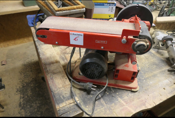 Ponceuse à bande + lapidaire Einhell TC-US 400 - Holzbearbeitungsmaschine: das Bild 1 Ponceuse à bande + lapidaire Einhell TC-US 400 - Holzbearbeitungsmaschine: das Bild 1