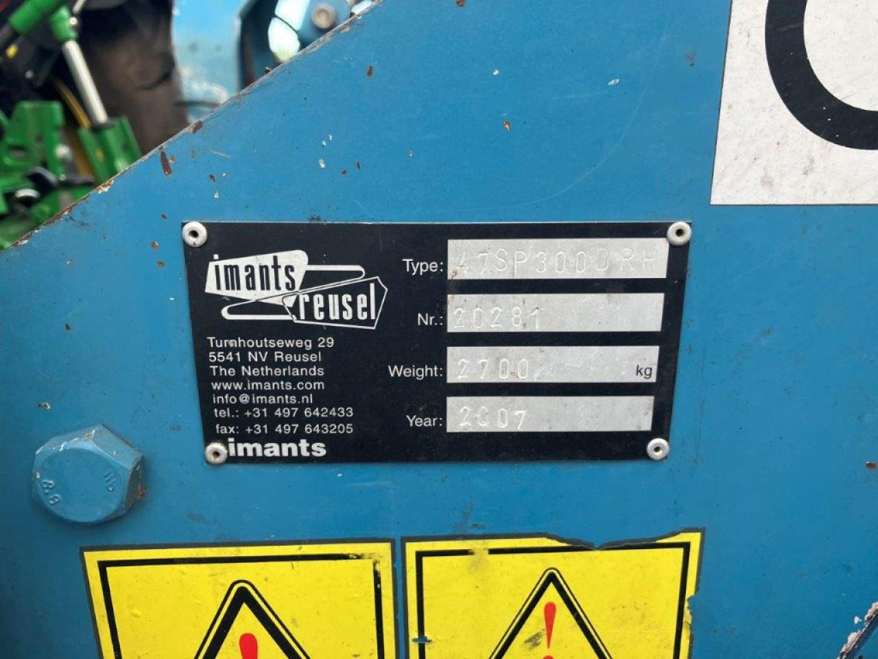Imants 47 SP 300 DRH - Technik für Bodenbearbeitung: das Bild 3 Imants 47 SP 300 DRH - Technik für Bodenbearbeitung: das Bild 3