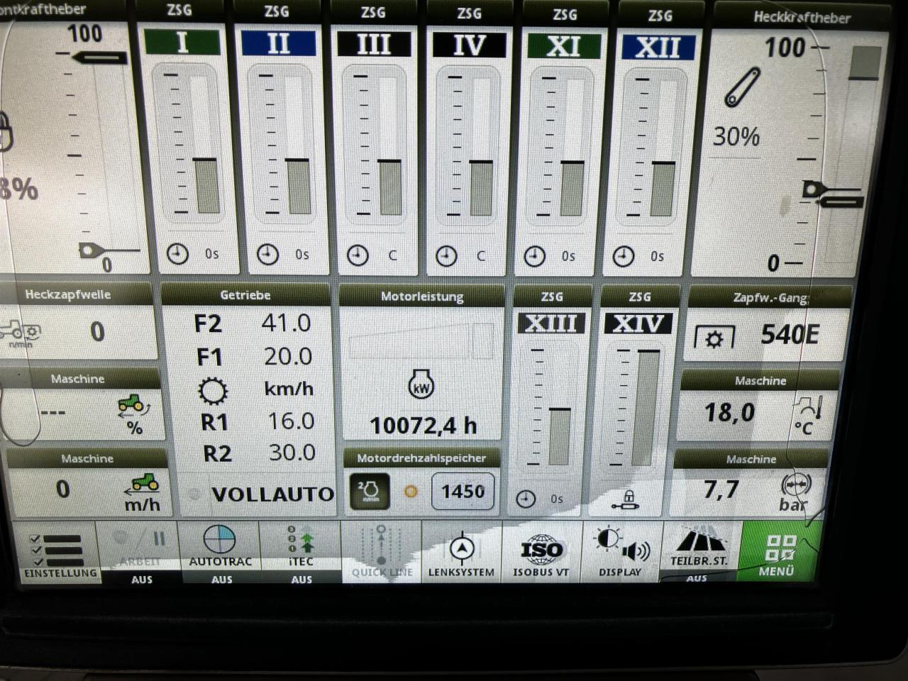 Traktor John Deere 6215R: das Bild 9