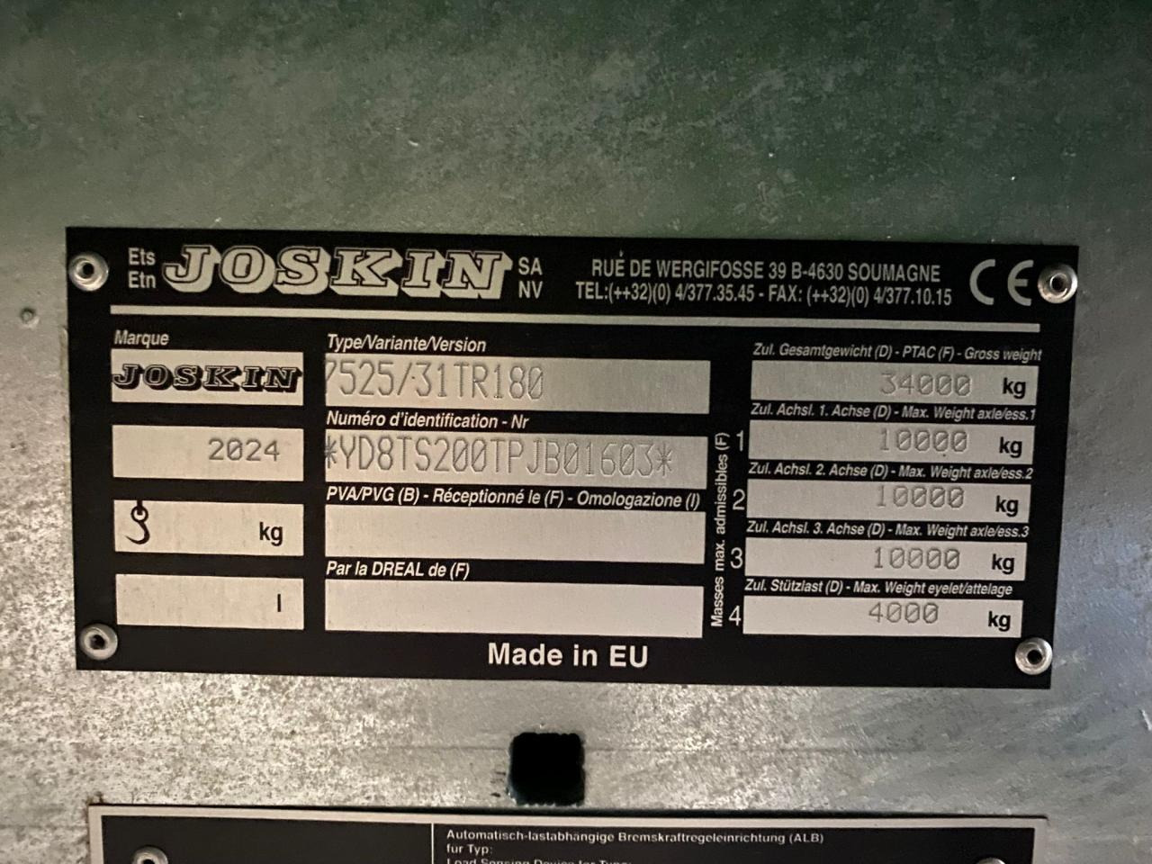 Kipper Anhänger Joskin Tetra-SPACE 7525/31TR180: das Bild 8