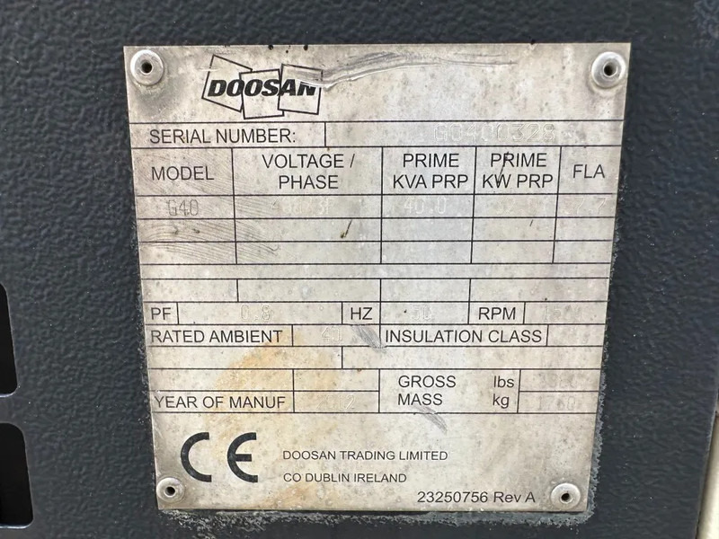 Doosan G40 Mitsubishi Leroy Somer 40 kVA Silent Rental generatorset - Stromgenerator: das Bild 2 Doosan G40 Mitsubishi Leroy Somer 40 kVA Silent Rental generatorset - Stromgenerator: das Bild 2