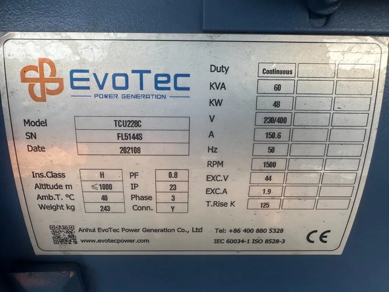Evotec TCU228G 60 kVA generatordeel Alternator New ! Overstock - Stromgenerator: das Bild 3 Evotec TCU228G 60 kVA generatordeel Alternator New ! Overstock - Stromgenerator: das Bild 3