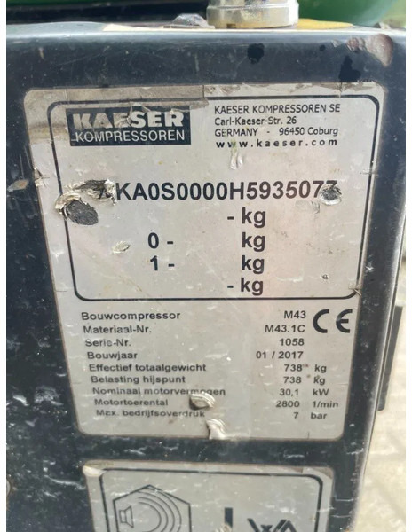 Kaeser M43 Kubota 4,2 m3 / min 7 Bar 30 kW Silent Diesel Compressor - Luftkompressor: das Bild 5 Kaeser M43 Kubota 4,2 m3 / min 7 Bar 30 kW Silent Diesel Compressor - Luftkompressor: das Bild 5