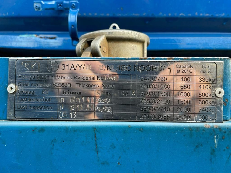 Kiwa IBC 1000 liter Kiwa IBC Dieseltank met keuring - Lagertank: das Bild 3 Kiwa IBC 1000 liter Kiwa IBC Dieseltank met keuring - Lagertank: das Bild 3