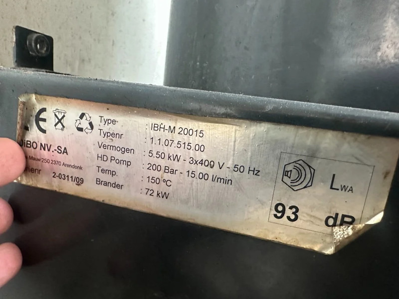Perkins DIBO IBH-M 20015 Hogedruk unit 200 Bar 15 L / min Mobiele Aanhanger 12.5 kVA aggregaat - Hochdruckreiniger: das Bild 5 Perkins DIBO IBH-M 20015 Hogedruk unit 200 Bar 15 L / min Mobiele Aanhanger 12.5 kVA aggregaat - Hochdruckreiniger: das Bild 5