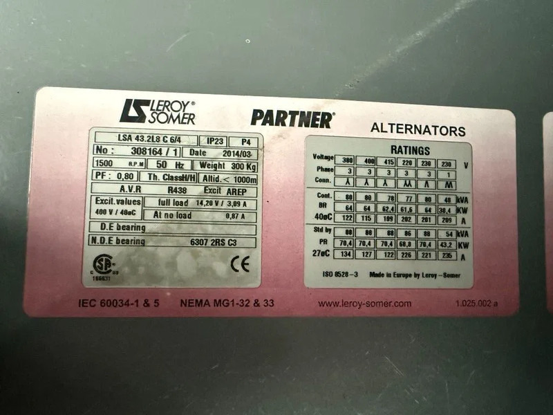 Stromgenerator SDMO R90 C3 John Deere Leroy Somer 90 kVA Silent Rental generatorset: das Bild 15 Stromgenerator SDMO R90 C3 John Deere Leroy Somer 90 kVA Silent Rental generatorset: das Bild 15