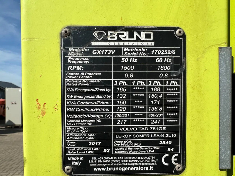 Volvo TAD 753 GE Bruno Leroy Somer 165 kVA Silent Rental generatorset - Stromgenerator: das Bild 3 Volvo TAD 753 GE Bruno Leroy Somer 165 kVA Silent Rental generatorset - Stromgenerator: das Bild 3