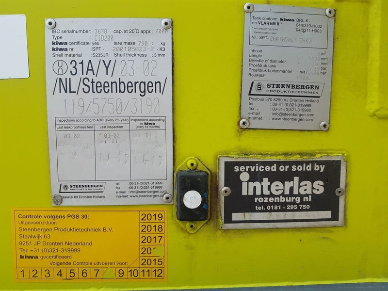 Dieseltank Steenbergen 2000 liter Kiwa IBC Dieseltank met handpomp - Lagertank: das Bild 3 Dieseltank Steenbergen 2000 liter Kiwa IBC Dieseltank met handpomp - Lagertank: das Bild 3