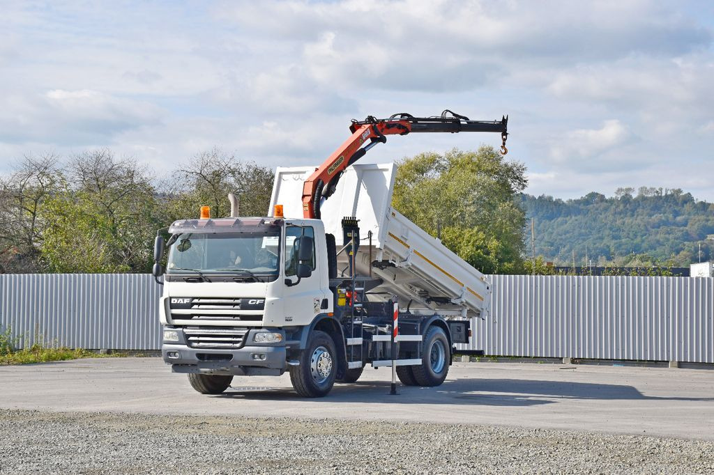 DAF CF 75.310 Kipper 4,30 m + KRAN * TOPZUSTAND - Kipper, Autokran: das Bild 2 DAF CF 75.310 Kipper 4,30 m + KRAN * TOPZUSTAND - Kipper, Autokran: das Bild 2