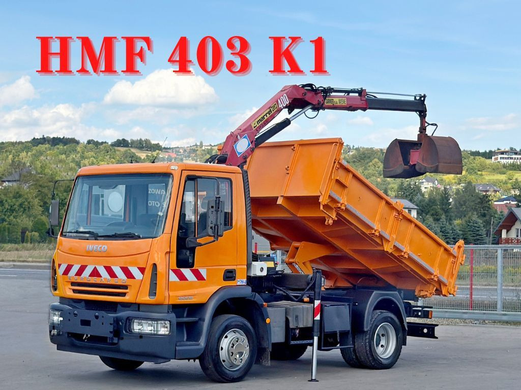 Iveco EUROCARGO 120E18 * HMF 403 K1 * TOPZUSTAND - Kipper Transporter: das Bild 1 Iveco EUROCARGO 120E18 * HMF 403 K1 * TOPZUSTAND - Kipper Transporter: das Bild 1
