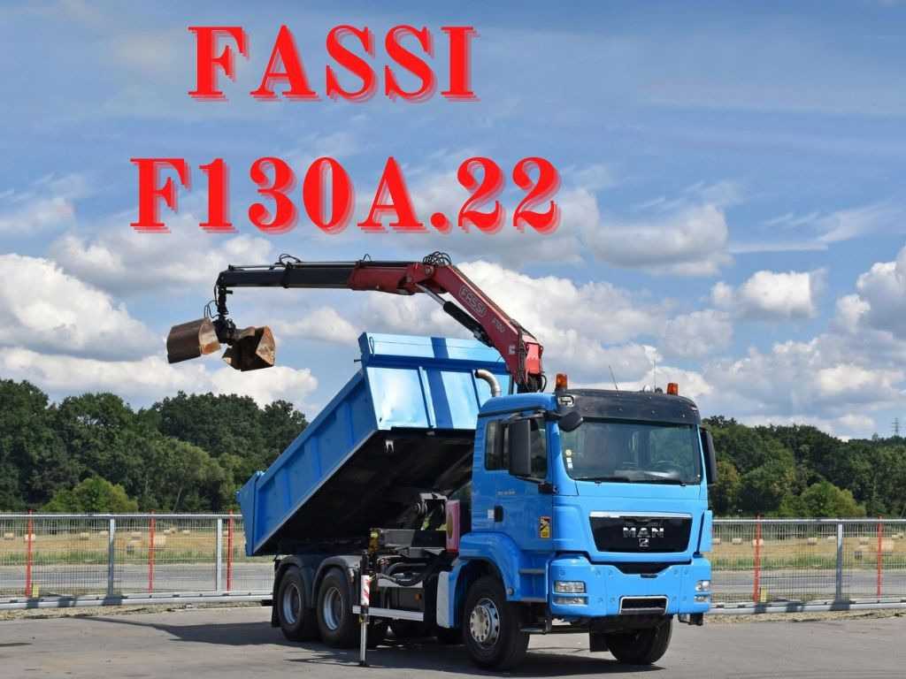 MAN TGS 26.400 Kipper 4,60m*PK F130A.22 + FUNK/6x4 MAN TGS 26.400 Kipper 4,60m*FASSI F130A.22 +FUNK/6x4 - Kipper, Autokran: das Bild 1 MAN TGS 26.400 Kipper 4,60m*PK F130A.22 + FUNK/6x4 MAN TGS 26.400 Kipper 4,60m*FASSI F130A.22 +FUNK/6x4 - Kipper, Autokran: das Bild 1