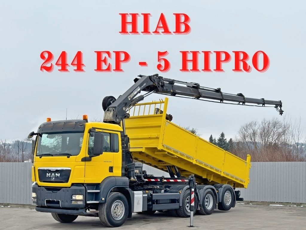 MAN TGS 35.400 * HIAB 244 EP - 5 HIPRO + FUNK * 8x4 - Autokran: das Bild 1 MAN TGS 35.400 * HIAB 244 EP - 5 HIPRO + FUNK * 8x4 - Autokran: das Bild 1