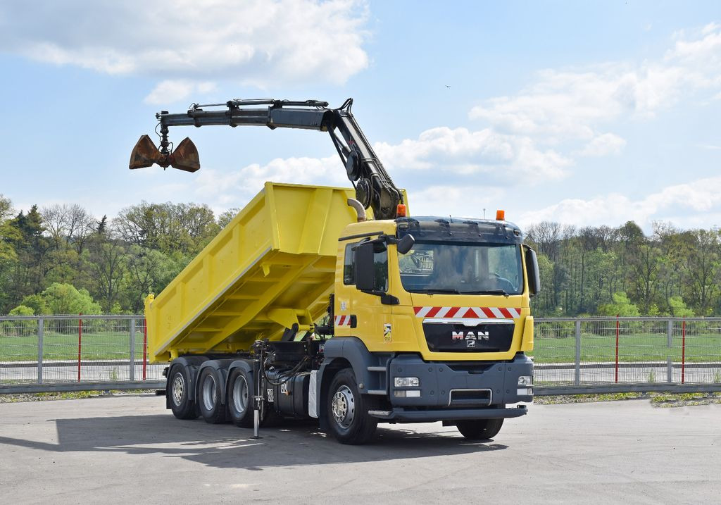 MAN TGS 35.440 * HIAB 122 B-3 DUO / 8x4 - Kipper, Autokran: das Bild 2 MAN TGS 35.440 * HIAB 122 B-3 DUO / 8x4 - Kipper, Autokran: das Bild 2