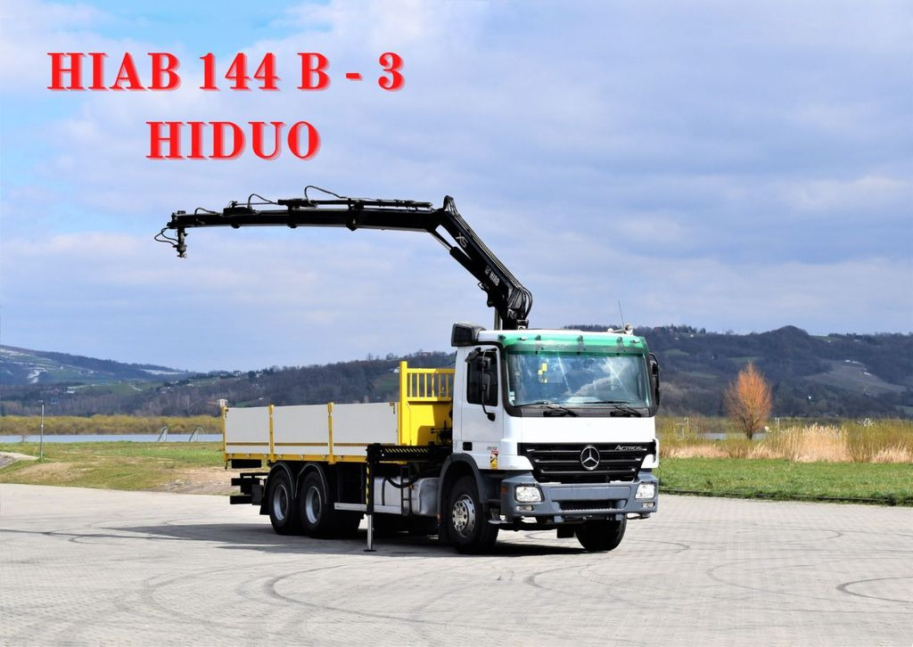 Mercedes-Benz ACTROS 2632 * HIAB 144B-3HIDUO+FUNK / 6x4 Mercedes-Benz ACTROS 2632 * HIAB 144B-3HIDUO+FUNK / 6x4 - Autokran, Pritsche LKW: das Bild 1 Mercedes-Benz ACTROS 2632 * HIAB 144B-3HIDUO+FUNK / 6x4 Mercedes-Benz ACTROS 2632 * HIAB 144B-3HIDUO+FUNK / 6x4 - Autokran, Pritsche LKW: das Bild 1
