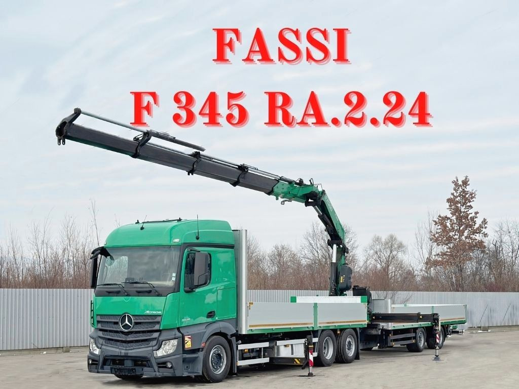 Mercedes-Benz ACTROS 2645 * FASSI F345.24 + FUNK + Anhänger - Autokran: das Bild 1 Mercedes-Benz ACTROS 2645 * FASSI F345.24 + FUNK + Anhänger - Autokran: das Bild 1