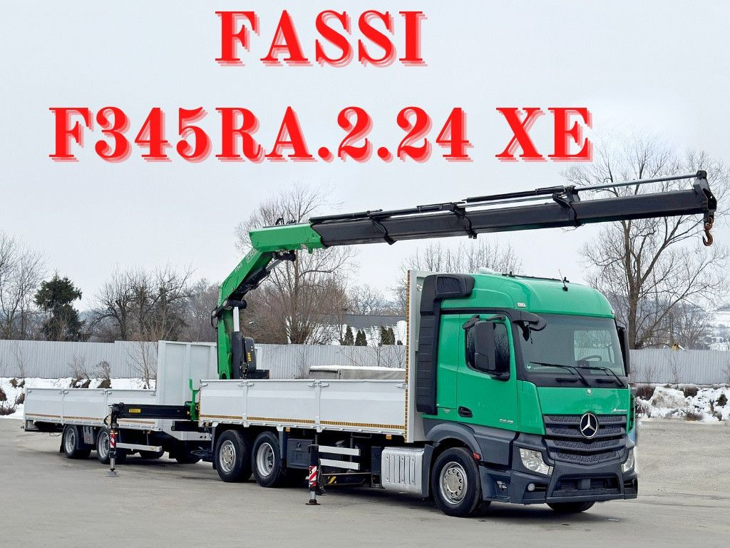 Mercedes-Benz ACTROS 2645 * FASSI F345.24 XE + FUNK + Anhänger - Autokran: das Bild 1 Mercedes-Benz ACTROS 2645 * FASSI F345.24 XE + FUNK + Anhänger - Autokran: das Bild 1