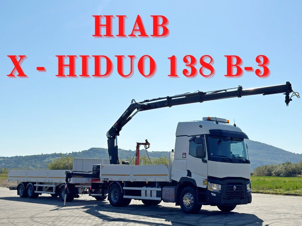 Renault C 440* HIAB X-HIDUO 138 B-3 + FUNK + Anhänger - Autokran: das Bild 1 Renault C 440* HIAB X-HIDUO 138 B-3 + FUNK + Anhänger - Autokran: das Bild 1