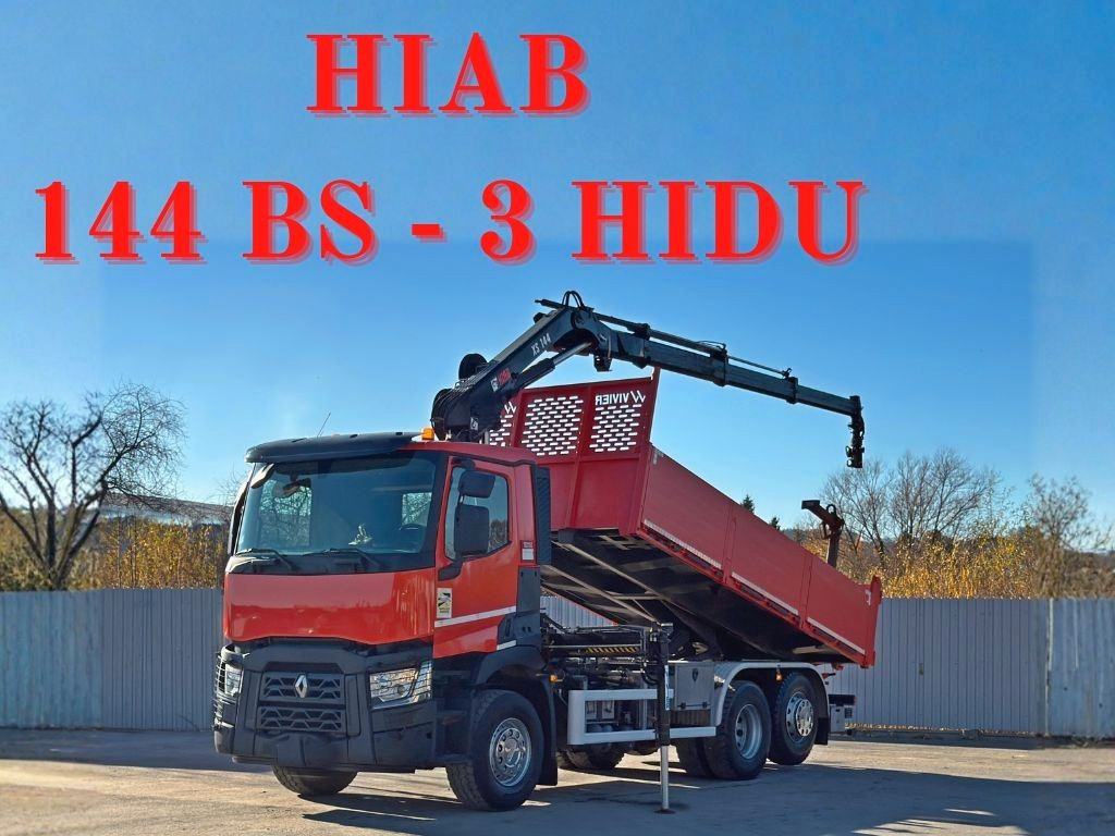 Renault C430 * HIAB 144 BS - 3 HIDUO+ FUNK/ 6x2 - Autokran: das Bild 1 Renault C430 * HIAB 144 BS - 3 HIDUO+ FUNK/ 6x2 - Autokran: das Bild 1