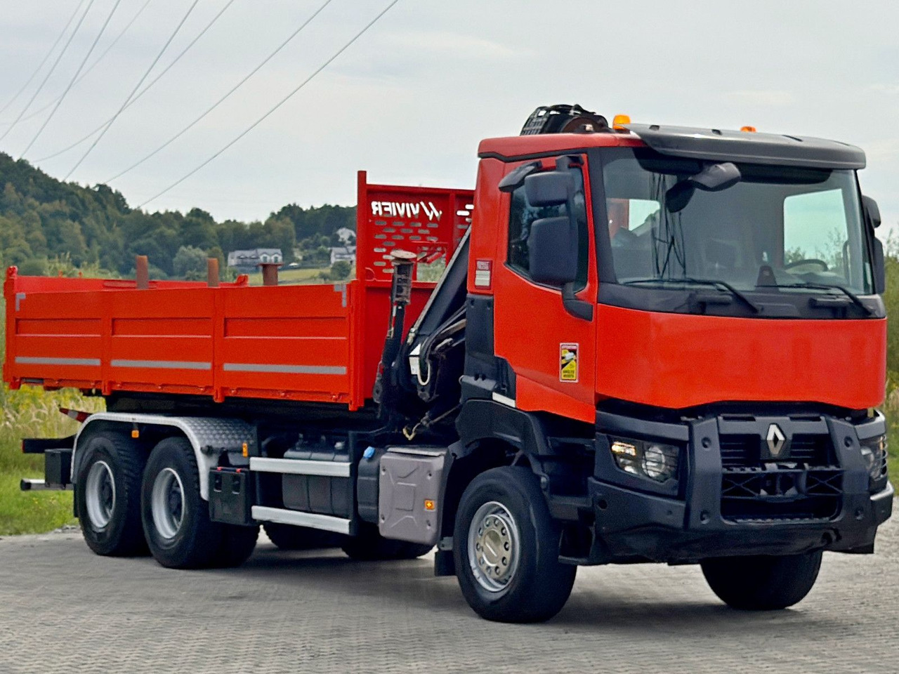 Renault K 380 * HIAB 144 BS - 3 HIDUO + FUNK * 6x4 * TOP - Kipper, Autokran: das Bild 3 Renault K 380 * HIAB 144 BS - 3 HIDUO + FUNK * 6x4 * TOP - Kipper, Autokran: das Bild 3