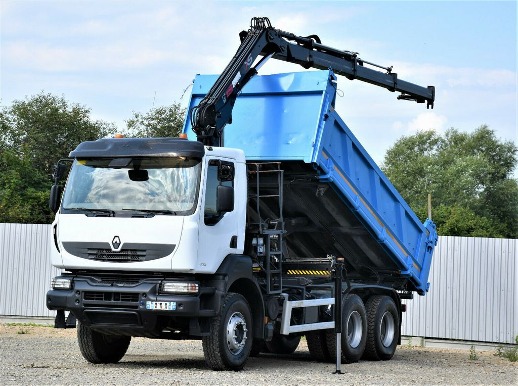 Renault KERAX 370 DXI* HIAB 122B-3 HIDUO/FUNK * 6x4 - Kipper, Autokran: das Bild 1 Renault KERAX 370 DXI* HIAB 122B-3 HIDUO/FUNK * 6x4 - Kipper, Autokran: das Bild 1