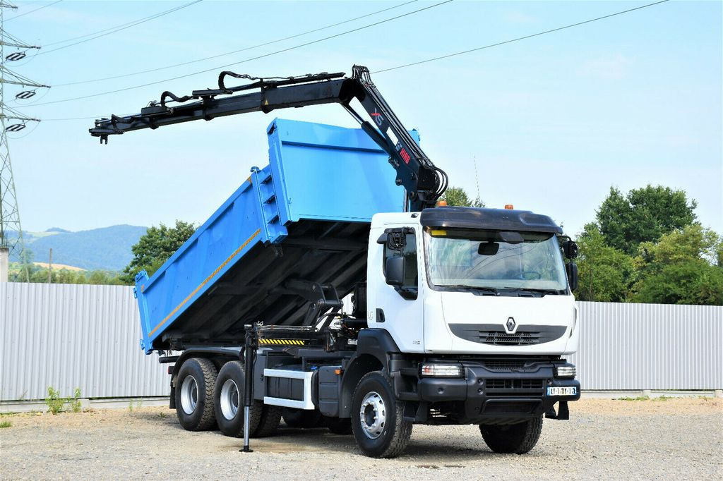 Renault KERAX 370 DXI* HIAB 122B-3 HIDUO/FUNK * 6x4 - Kipper, Autokran: das Bild 2 Renault KERAX 370 DXI* HIAB 122B-3 HIDUO/FUNK * 6x4 - Kipper, Autokran: das Bild 2