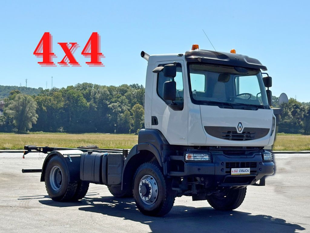 Renault KERAX 370 * FAHRGESTELL 4,55 m / 4x4*TOPZUSTAND - Fahrgestell LKW: das Bild 1 Renault KERAX 370 * FAHRGESTELL 4,55 m / 4x4*TOPZUSTAND - Fahrgestell LKW: das Bild 1
