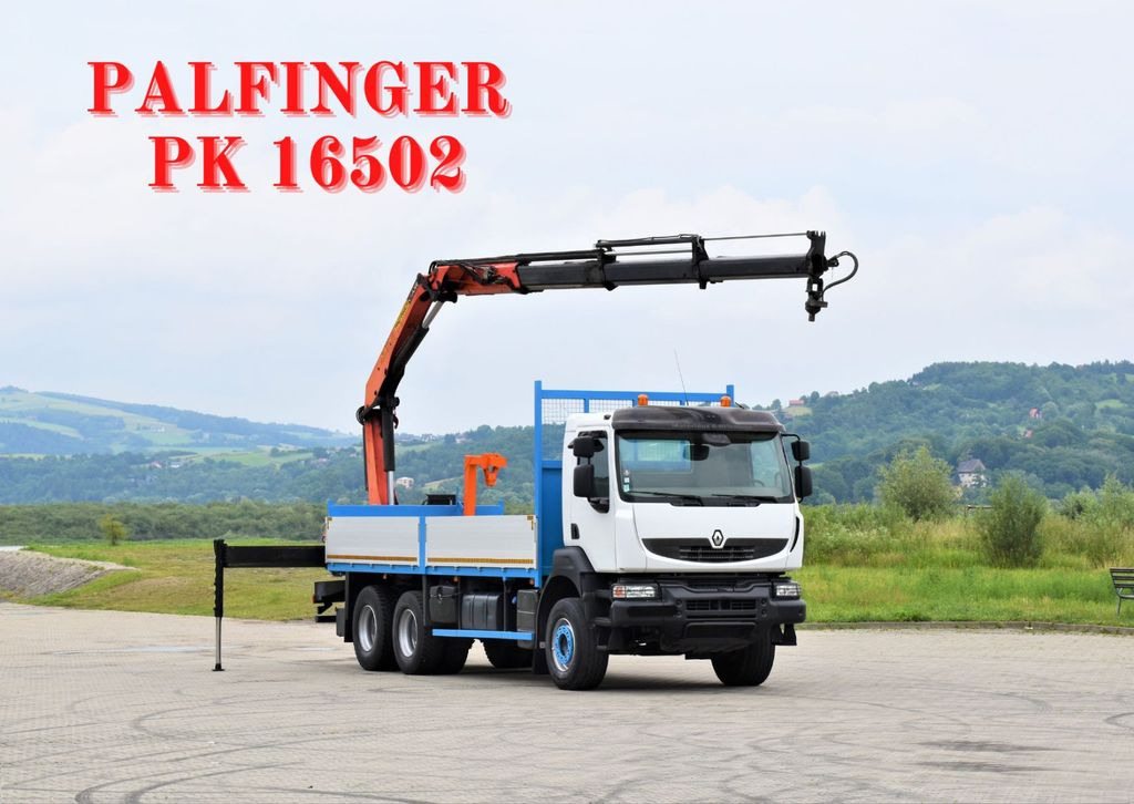 Renault KERAX 370 *PK 16502 + FUNK / 6x4 * TOP - Autokran, Pritsche LKW: das Bild 1 Renault KERAX 370 *PK 16502 + FUNK / 6x4 * TOP - Autokran, Pritsche LKW: das Bild 1