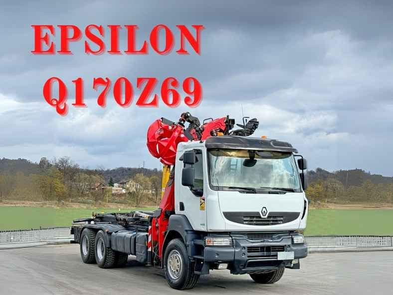 Renault KERAX 460 DXI * ABROLLKIPPER * EPSILON Q170Z69 - Abrollkipper, Autokran: das Bild 1 Renault KERAX 460 DXI * ABROLLKIPPER * EPSILON Q170Z69 - Abrollkipper, Autokran: das Bild 1