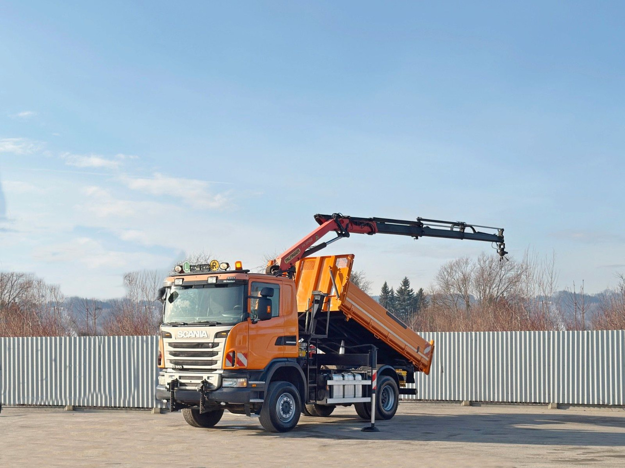 Scania G 360 * KIPPER 4,15m * PALFINGER PK 11002/ 4x4 - Autokran: das Bild 2 Scania G 360 * KIPPER 4,15m * PALFINGER PK 11002/ 4x4 - Autokran: das Bild 2