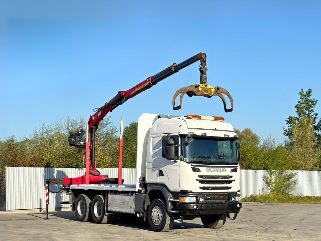 Scania G490* HOLZTRANSPORTER * PENZ 12Z8.70* 6x6 - Autokran: das Bild 2 Scania G490* HOLZTRANSPORTER * PENZ 12Z8.70* 6x6 - Autokran: das Bild 2