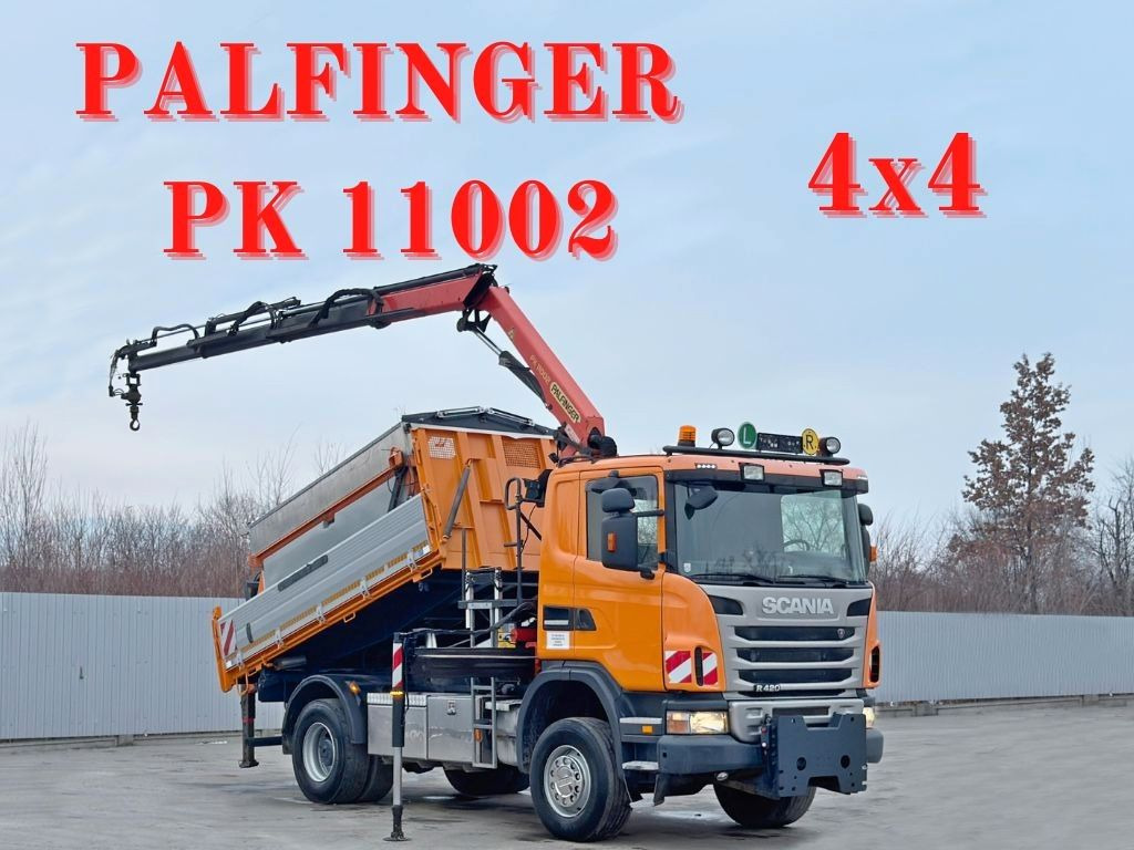 Scania R 420 * PK 11002/FUNK * sandblaste - Kipper, Autokran: das Bild 1 Scania R 420 * PK 11002/FUNK * sandblaste - Kipper, Autokran: das Bild 1