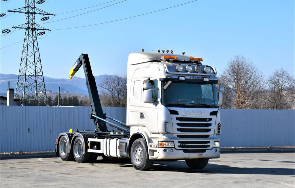 Scania R 480 Abrollkipper * 6x4 * Top Zustand ! Scania R 480 Abrollkipper * 6x4 * Top Zustand ! - Abrollkipper: das Bild 1 Scania R 480 Abrollkipper * 6x4 * Top Zustand ! Scania R 480 Abrollkipper * 6x4 * Top Zustand ! - Abrollkipper: das Bild 1