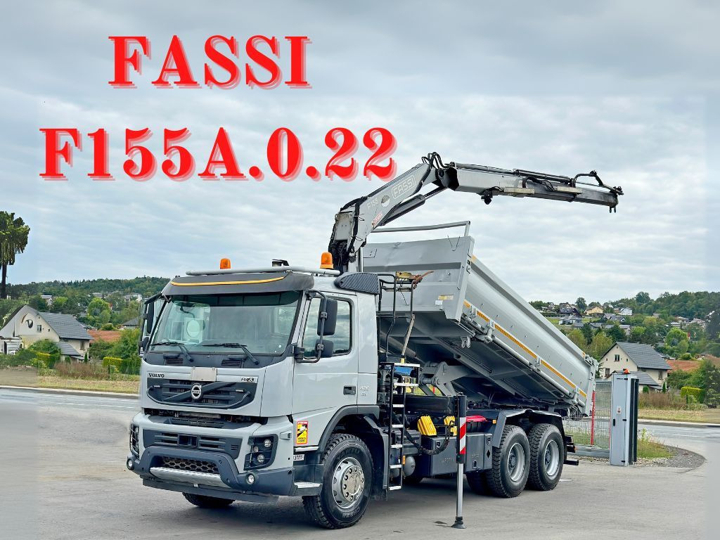 Volvo FMX 420 Kipper 5,10m *FASSI F155A.0.22+FUNK/6x4 - Autokran: das Bild 1 Volvo FMX 420 Kipper 5,10m *FASSI F155A.0.22+FUNK/6x4 - Autokran: das Bild 1