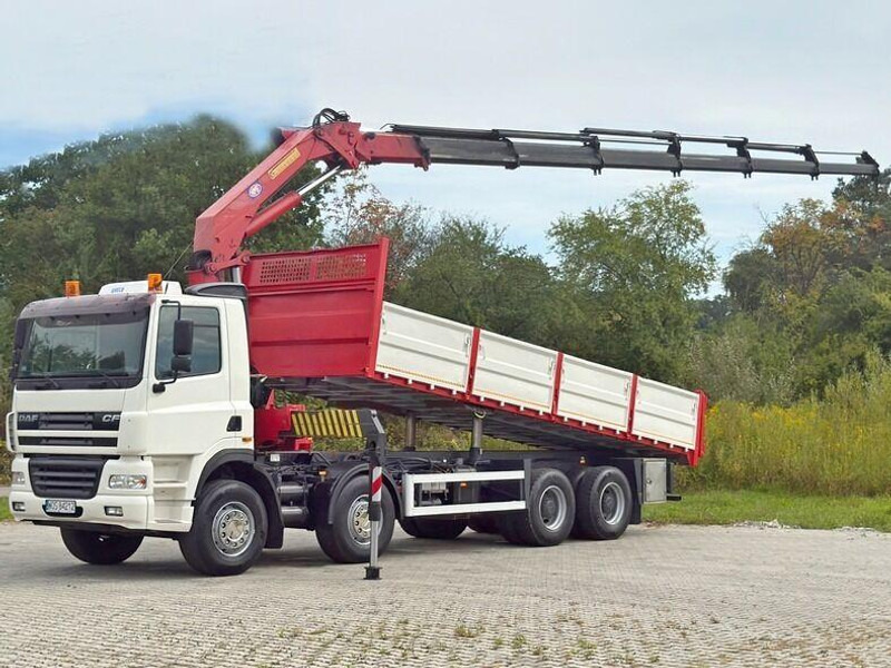 DAF CF 85.380 * HMF 2823 K6 (B3) + FUNK * 8x4 * TOP - Kipper, Autokran: das Bild 2 DAF CF 85.380 * HMF 2823 K6 (B3) + FUNK * 8x4 * TOP - Kipper, Autokran: das Bild 2