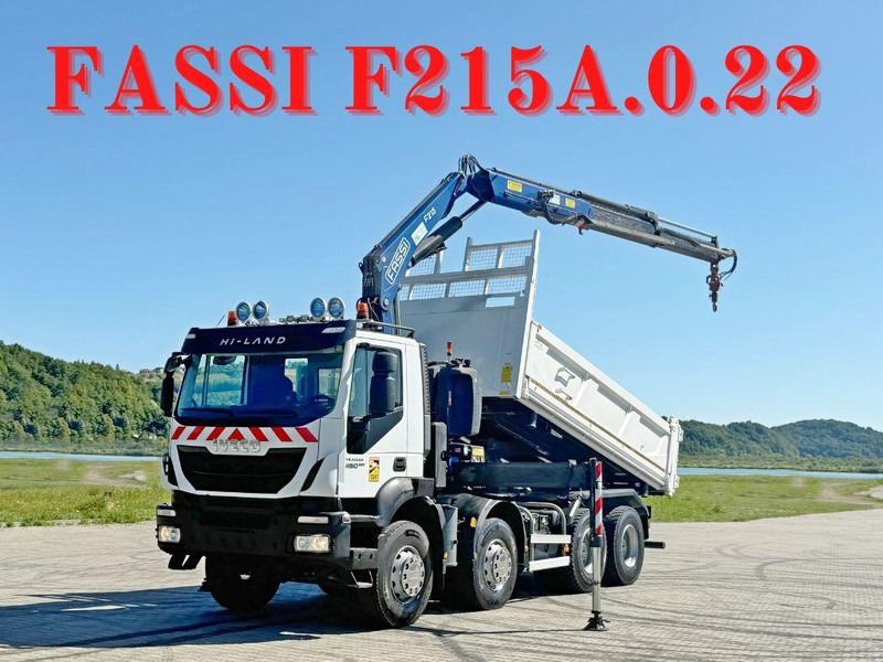 Iveco TRAKKER 450 * FASSI F215A.0.22 + FUNK / 8x4 *TOP - Kipper, Autokran: das Bild 1 Iveco TRAKKER 450 * FASSI F215A.0.22 + FUNK / 8x4 *TOP - Kipper, Autokran: das Bild 1