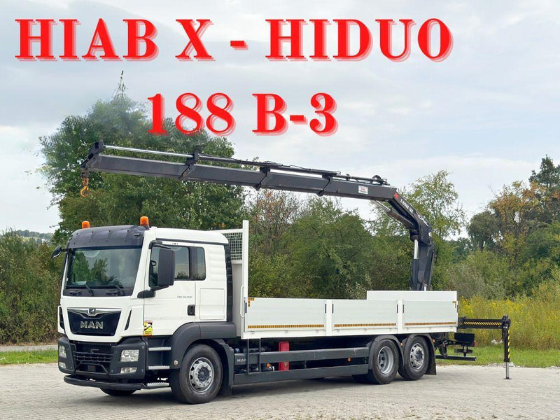 MAN TGS 26.460 * HIAB X - HIDUO 188 B-3 + FUNK* TOP - Pritsche LKW, Autokran: das Bild 1 MAN TGS 26.460 * HIAB X - HIDUO 188 B-3 + FUNK* TOP - Pritsche LKW, Autokran: das Bild 1