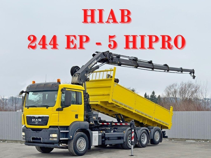 MAN TGS 35.400 * HIAB 244 EP - 5 HIPRO + FUNK * 8x4 - Pritsche LKW, Autokran: das Bild 1 MAN TGS 35.400 * HIAB 244 EP - 5 HIPRO + FUNK * 8x4 - Pritsche LKW, Autokran: das Bild 1