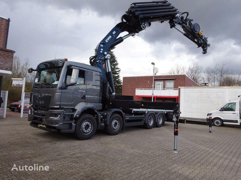 MAN TGS 35.510 - Pritsche LKW, Autokran: das Bild 1 MAN TGS 35.510 - Pritsche LKW, Autokran: das Bild 1