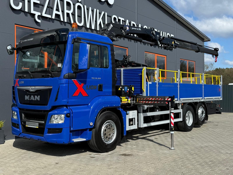 MAN TGS TGX 26.360 / E6 / 143tys km !!! skrzynia + żuraw HMF / manua - Pritsche LKW, Autokran: das Bild 1 MAN TGS TGX 26.360 / E6 / 143tys km !!! skrzynia + żuraw HMF / manua - Pritsche LKW, Autokran: das Bild 1
