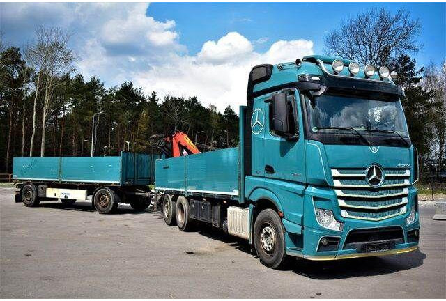 Mercedes-Benz ACTROS 2545 6x2 2545 PALFINGER PK 16001 Kran - Pritsche LKW, Autokran: das Bild 1 Mercedes-Benz ACTROS 2545 6x2 2545 PALFINGER PK 16001 Kran - Pritsche LKW, Autokran: das Bild 1