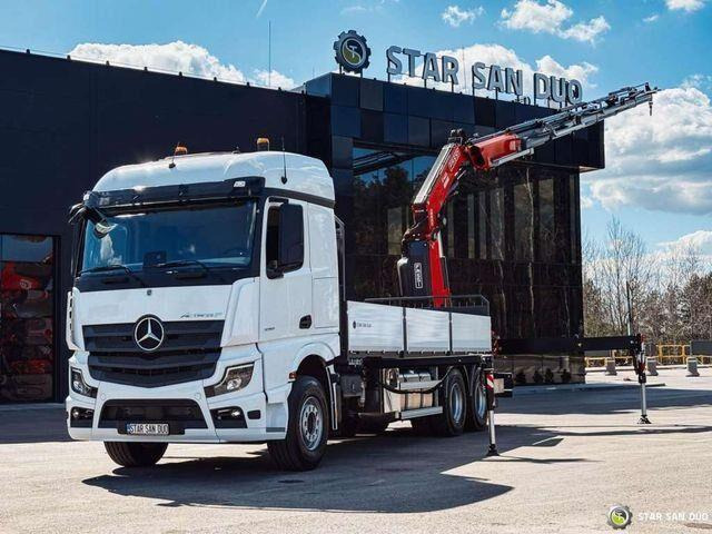Mercedes-Benz ACTROS 3351 NEW 6x4 Fassi F485 Crane - Pritsche LKW, Autokran: das Bild 1 Mercedes-Benz ACTROS 3351 NEW 6x4 Fassi F485 Crane - Pritsche LKW, Autokran: das Bild 1