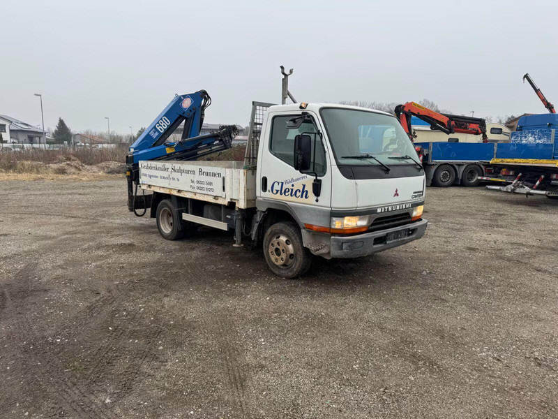 Mitsubishi Canter FE649 - Flatbed truck + crane - Pritsche LKW, Autokran: das Bild 2 Mitsubishi Canter FE649 - Flatbed truck + crane - Pritsche LKW, Autokran: das Bild 2