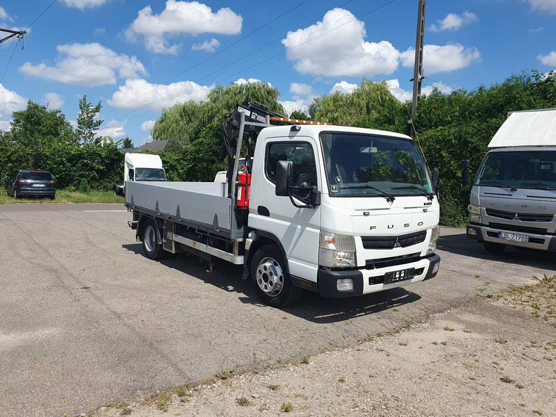 Mitsubishi Fuso Canter 7C15 - Flatbed truck + crane - Pritsche LKW, Autokran: das Bild 1 Mitsubishi Fuso Canter 7C15 - Flatbed truck + crane - Pritsche LKW, Autokran: das Bild 1