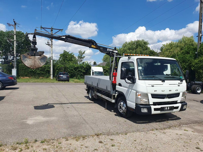 Mitsubishi Fuso Canter 7C15 - Flatbed truck + crane - Pritsche LKW, Autokran: das Bild 2 Mitsubishi Fuso Canter 7C15 - Flatbed truck + crane - Pritsche LKW, Autokran: das Bild 2