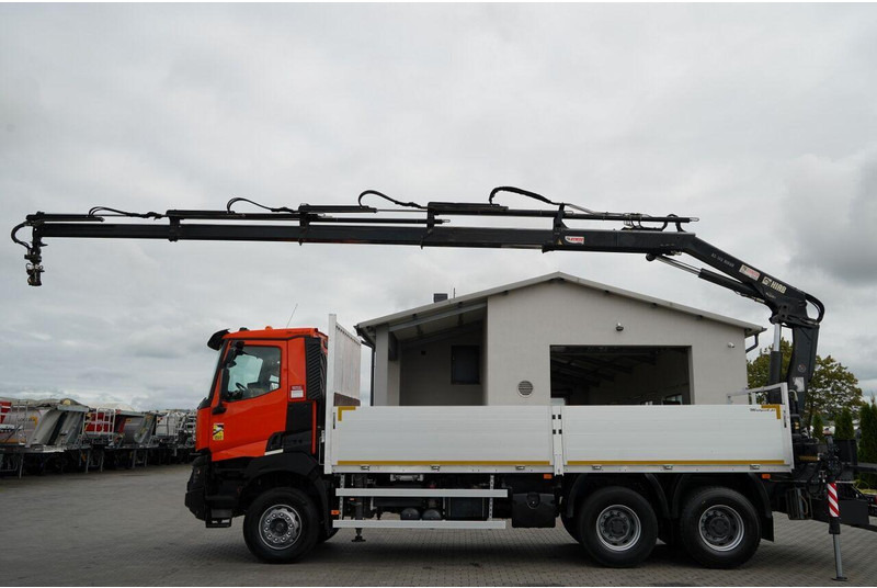 Renault K 380 / 6X4 / SKRZYNIOWY 6.2 M / + HDS HIAB 166 ES-4 / MAX UDŹWI - Pritsche LKW, Autokran: das Bild 2 Renault K 380 / 6X4 / SKRZYNIOWY 6.2 M / + HDS HIAB 166 ES-4 / MAX UDŹWI - Pritsche LKW, Autokran: das Bild 2